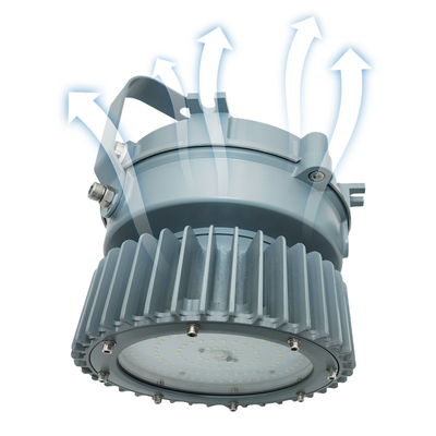 IP66 انفجار دليل على أضواء LED عالية خليج 20-200W محطة وقود الصناعة الكيميائية