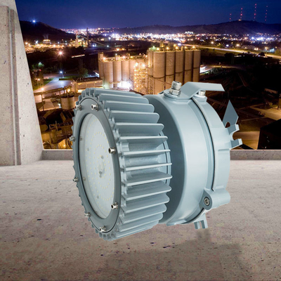 IP66 انفجار دليل على أضواء LED عالية خليج 20-200W محطة وقود الصناعة الكيميائية